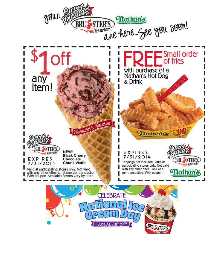 Treat the kids to some ice cream, new Bruster's coupons
